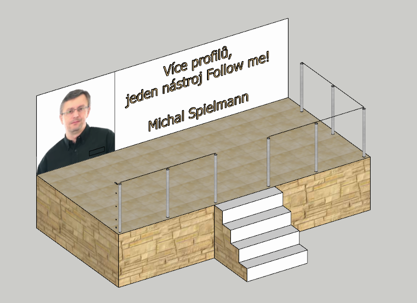 SketchUp – více profilů, jedno Follow Me